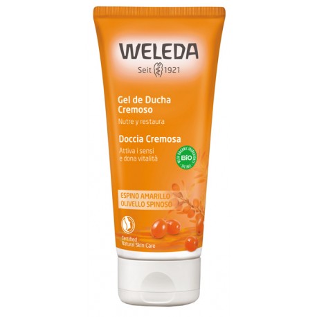 Weleda Doccia cremosa all'Olivello Spinoso detergente corpo idratante 200 ml