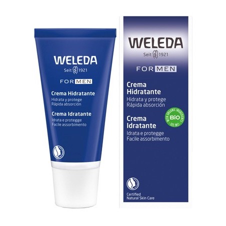 Weleda For Men Crema idratante viso uomo protettiva elasticizzante 30 ml Weleda For Men Crema idratante viso uomo protettiva elasticizzante 30 ml