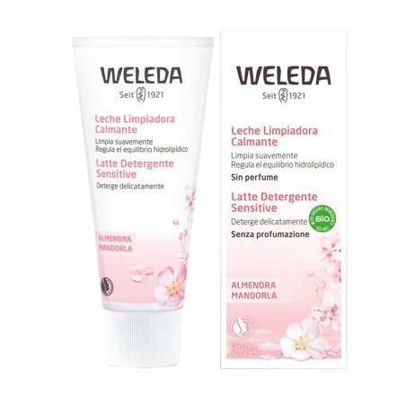 Weleda Latte detergente Sensitive con olio di mandorla pelle reattiva 75 ml Weleda Latte detergente Sensitive con olio di mandorla pelle reattiva 75 ml
