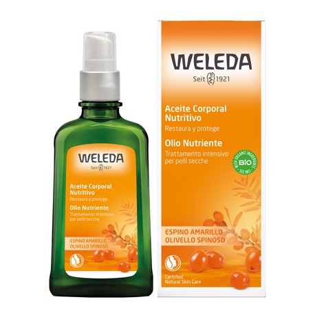 Weleda Olio corpo nutriente Olivello Spinoso pelli secche e spente 100 ml