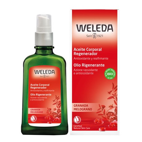 Weleda Olio corpo rigenerante rassodante antiossidante al Melograno 100 ml