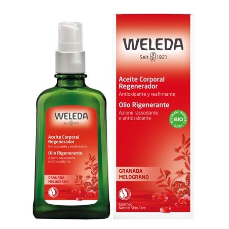 Weleda Olio corpo rigenerante rassodante antiossidante al Melograno 100 ml Weleda Olio corpo rigenerante rassodante antiossidante al Melograno 100 ml