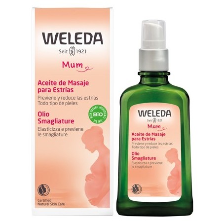 Weleda Mum Olio per prevenire le smagliature durante la gravidanza 100 ml Weleda Mum Olio per prevenire le smagliature durante la gravidanza 100 ml