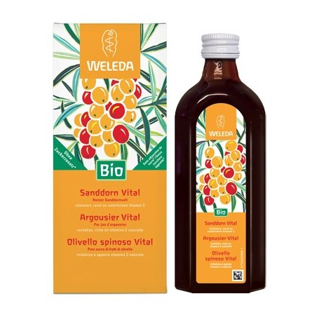 Weleda Olivello Spinoso Vital Succo e polpa con vitamina C 250 ml Weleda Olivello Spinoso Vital Succo e polpa con vitamina C 250 ml