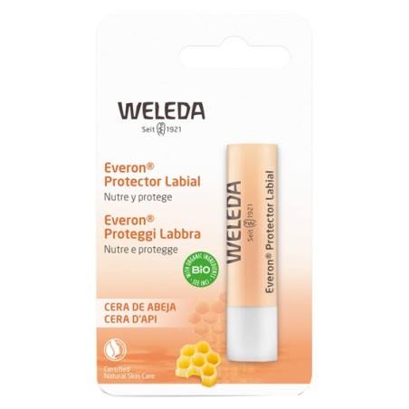 Weleda Everon Proteggi labbra con cera d'api stick 4,8 g Weleda Everon Proteggi labbra con cera d'api stick 4,8 g