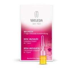 Weleda Trattamento intensivo viso concentrato levigante Rosa Mosqueta 7 ampolle x 0,8 ml