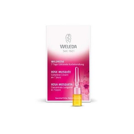 Weleda Trattamento intensivo viso concentrato levigante Rosa Mosqueta 7 ampolle x 0,8 ml Weleda Trattamento intensivo viso concentrato levigante Rosa Mosqueta 7 ampolle x 0,8 ml