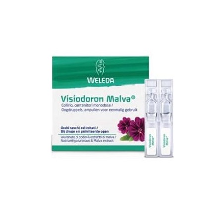 Weleda Visiodoron Malva Collirio lenitivo per occhi secchi e irritati 20 monodose 0,4 ml Weleda Visiodoron Malva Collirio lenitivo per occhi secchi e irritati 20 monodose 0,4 ml