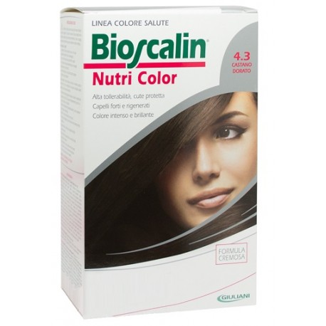 Bioscalin Nutri Color 4.3 Castano Dorato colorazione permanente pelle sensibile