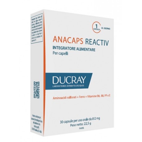 Ducray Anacaps Reactiv integratore per la salute dei capelli 30 capsule
