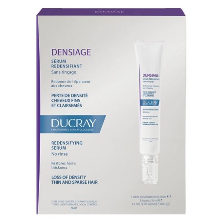 Ducray Densiage Siero ridensificante per capelli sottili 3 tubi da 30 ml