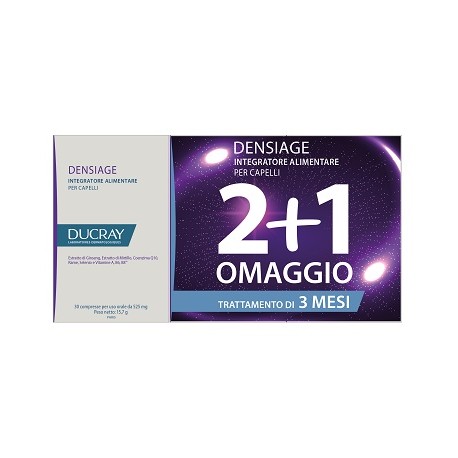 Ducray Densiage integratore ridensificante per capelli sottili 3 x 30 compresse