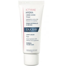 Ducray Ictyane Hydra Crema viso leggera pelle normale secca 40 ml