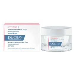 Ducray Ictyane Crema viso notte rigenerante pelle secca 50 ml