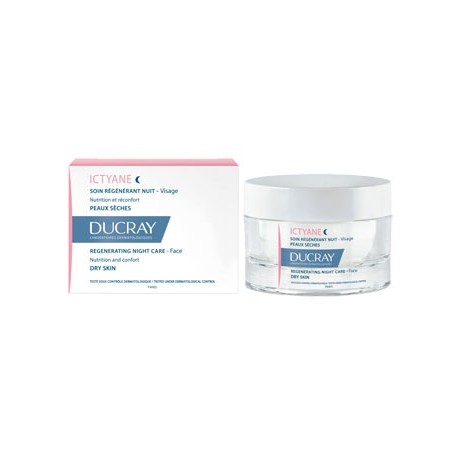 Ducray Ictyane Crema viso notte rigenerante pelle secca 50 ml Ducray Ictyane Crema viso notte rigenerante pelle secca 50 ml