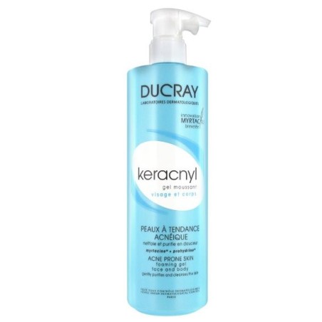 Ducray Keracnyl Gel detergente per pelle grassa acneica 400 ml Ducray Keracnyl Gel detergente per pelle grassa acneica 400 ml