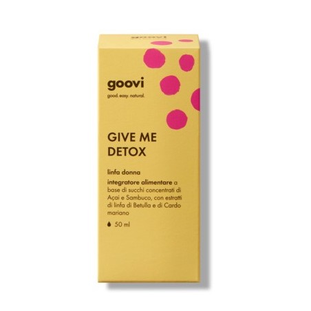 Goovi Give Me Detox Linfa Donna integratore vegetale drenante anti cellulite 50 ml Goovi Give Me Detox Linfa Donna integratore vegetale drenante anti cellulite 50 ml