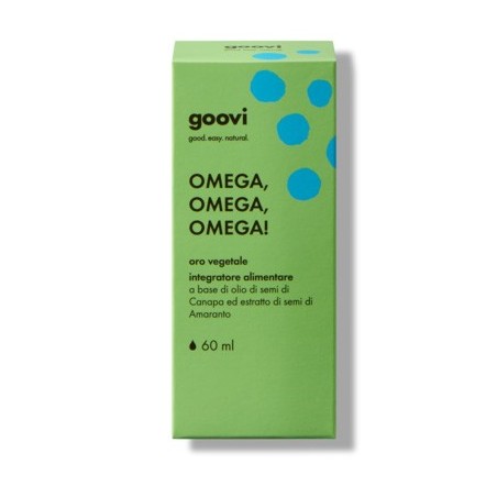 Goovi Omega Omega Omega! Oro Vegetale integratore rigenerante 60 ml Goovi Omega Omega Omega! Oro Vegetale integratore rigenerante 60 ml