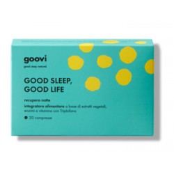 Goovi Good Sleep Good Life Recupero Notte integratore rilassante 30 compresse