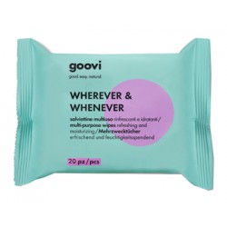Goovi Wherever & Whenever 20 salviettine multiuso rinfrescanti e idratanti