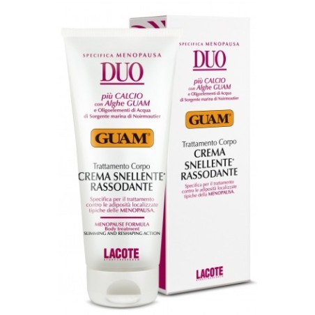 Guam Duo Crema corpo snellente rassodante per la menopausa 200 ml Guam Duo Crema corpo snellente rassodante per la menopausa 200 ml