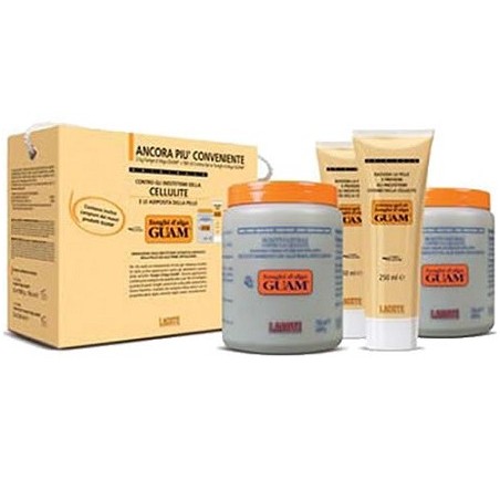Guam Fanghi d'alga tonificante anticellulite 2 x 1 kg + Crema gel 2 x 250 ml Guam Fanghi d'alga tonificante anticellulite 2 x 1 kg + Crema gel 2 x 250 ml