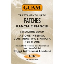 Guam Trattamento urto anticellulite patches ai raggi infrarossi FIR pancia e fianchi 8 pezzi