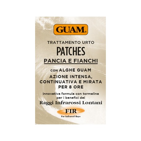 Guam Trattamento urto anticellulite patches ai raggi infrarossi FIR pancia e fianchi 8 pezzi