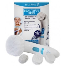 Incarose Beautiful Skin Kit esfoliante viso e corpo spazzola micromassaggiante