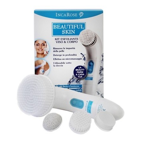 Incarose Beautiful Skin Kit esfoliante viso e corpo spazzola micromassaggiante Incarose Beautiful Skin Kit esfoliante viso e corpo spazzola micromassaggiante