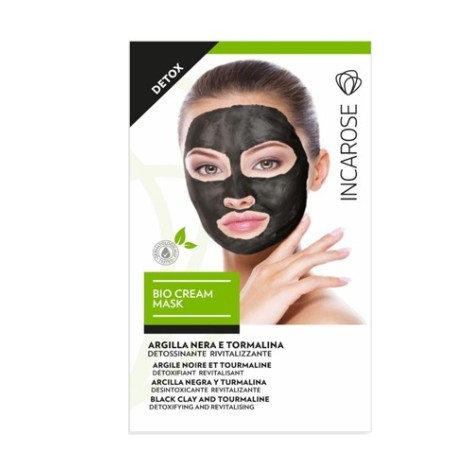 Incarose Bio Cream Mask Detox Maschera viso purificante argilla nera e tormalina 15 ml Incarose Bio Cream Mask Detox Maschera viso purificante argilla nera e tormalina 15 ml