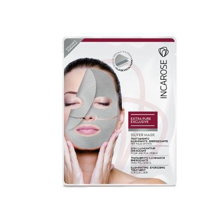 Incarose Extra Pure Exclusive Silver Mask maschera viso illuminante 25 ml Incarose Extra Pure Exclusive Silver Mask maschera viso illuminante 25 ml