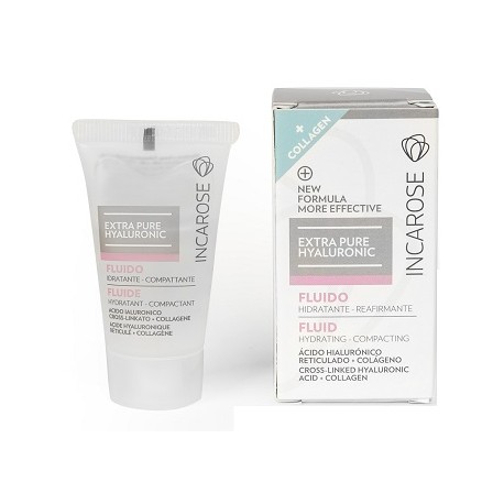 Incarose Extra Pure Hyaluronic Fluido viso acido ialuronico + collagene 15 ml