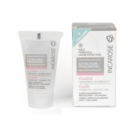 Incarose Extra Pure Hyaluronic Fluido viso acido ialuronico + collagene 15 ml Incarose Extra Pure Hyaluronic Fluido viso acido ialuronico + collagene 15 ml