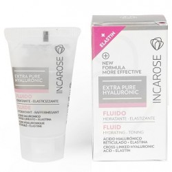 Incarose Extra Pure Hyaluronic Fluido viso idratante acido ialuronico + elastina 15 ml
