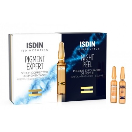 ISDIN Isdinceutics Day&Night Routine Antimacchie 10 fiale depigmentanti + 10 fiale peeling ISDIN Isdinceutics Day&Night Routine Antimacchie 10 fiale depigmentanti + 10 fiale peeling