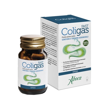 Aboca Coligas Fast integratore per gonfiore addominale 50 capsule