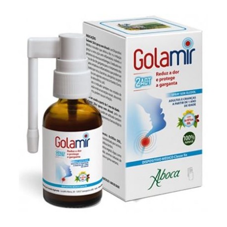 Aboca Golamir 2ACT spray senza alcol per gola irritata adulti e bambini 30 ml