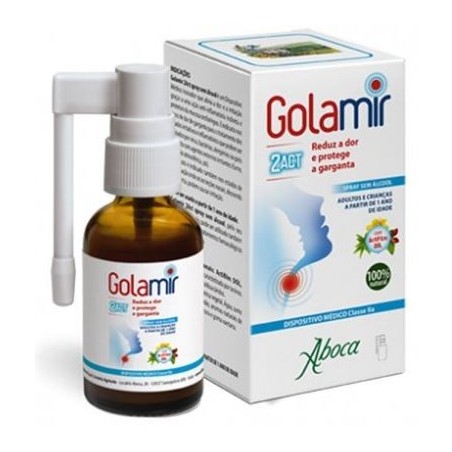 Aboca Golamir 2ACT spray senza alcol per gola irritata adulti e bambini 30 ml Aboca Golamir 2ACT spray senza alcol per gola irritata adulti e bambini 30 ml
