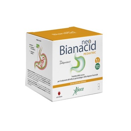 Aboca NeoBianacid Pediatric integratore per bruciore di stomaco nei bambini 36 bustine Aboca NeoBianacid Pediatric integratore per bruciore di stomaco nei bambini 36 bustine