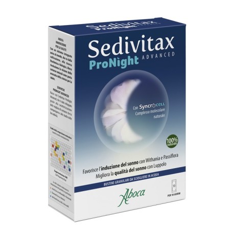 Aboca Sedivitax ProNight Advanced integratore per il sonno 10 bustine Aboca Sedivitax ProNight Advanced integratore per il sonno 10 bustine