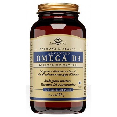Solgar Advanced Omega D3 integratore antiossidante 120 perle softgel