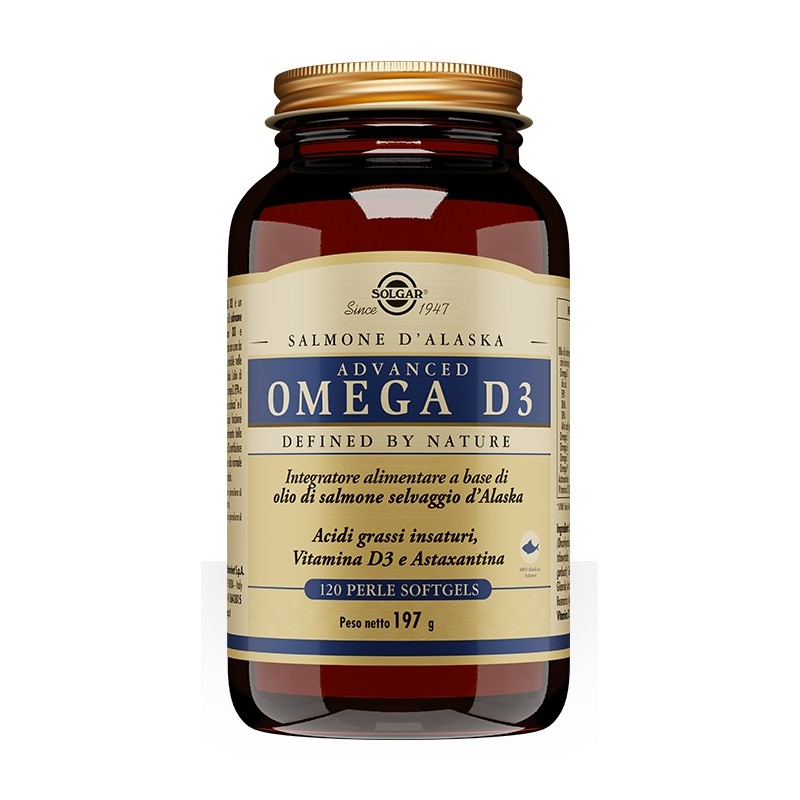 Solgar Advanced Omega D3 integratore 120 Perle