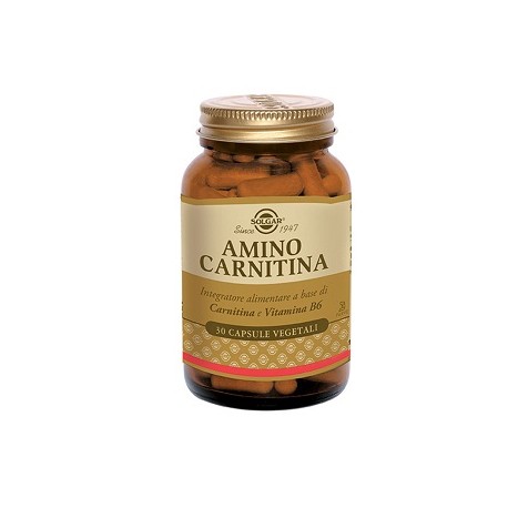 Solgar Amino Carnitina integratore per stanchezza e affaticamento 30 capsule