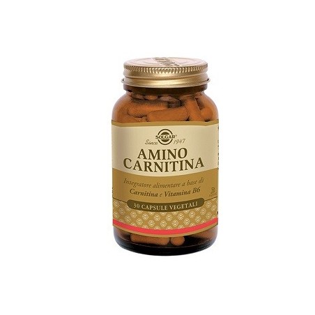 Solgar Amino Carnitina integratore per stanchezza e affaticamento 30 capsule Solgar Amino Carnitina integratore per stanchezza e affaticamento 30 capsule