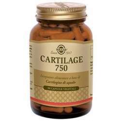 Solgar Cartilage 750 integratore di cartilagine di squalo pura 180 capsule