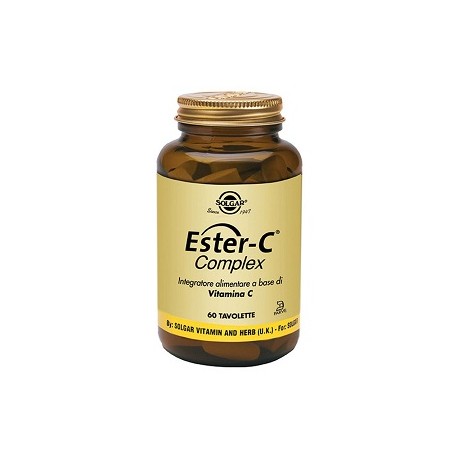 Solgar Ester-C Complex integratore antiossidante di vitamina C 60 tavolette