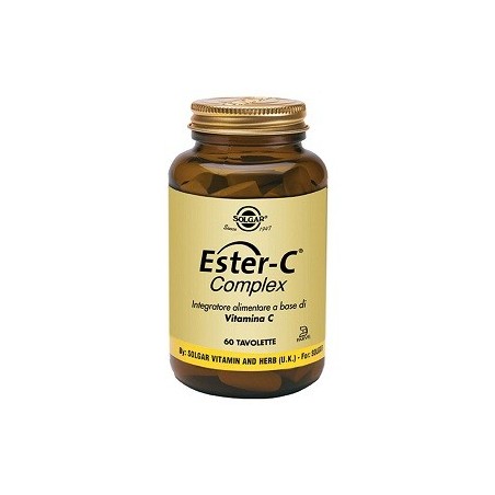 Solgar Ester-C Complex integratore antiossidante di vitamina C 60 tavolette Solgar Ester-C Complex integratore antiossidante di vitamina C 60 tavolette