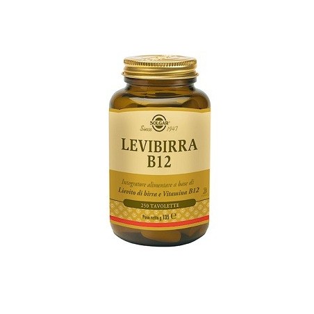 Solgar Levibirra B12 integratore di vitamine del gruppo B 250 tavolette Solgar Levibirra B12 integratore di vitamine del gruppo B 250 tavolette