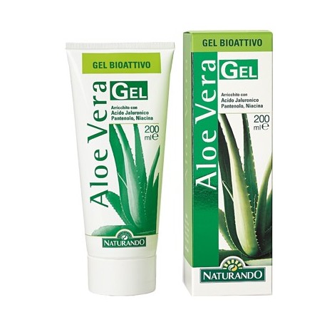 Naturando Aloe Vera gel lenitivo idratante emolliente pelle irritata 200 ml Naturando Aloe Vera gel lenitivo idratante emolliente pelle irritata 200 ml